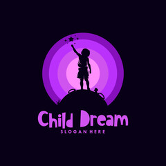 Little child reach dreams logo