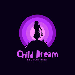 Little child reach dreams logo