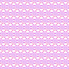 Abstract floral seamless pattern. Geometric repetition of circular flower ornament pink gradient color