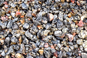 Fine gravel for use in construction.