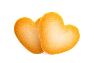Cookie hearts isolated