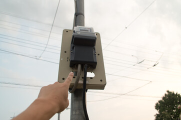 電気ボックス　点検
