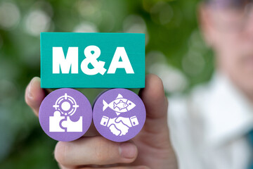 M&A Merger and Acquisition Business Corporate Company Concept.