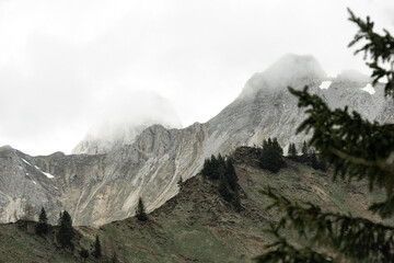 Misty mountains