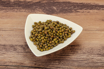 Vegetarian cuisine - dry green lentil