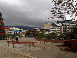 Fototapeta premium walkinf through the streets of San Jose Costa Rica