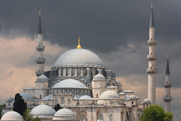 Fototapeta na wymiar Suleymaniye Mosque in Istanbul, Turkey