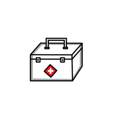 Medicine box icon medical equipment vector design icon