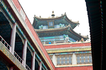 Fototapeta na wymiar Tibetan Architecture in Putuo Temple of cases, Chengde, Mountain Resort, north china