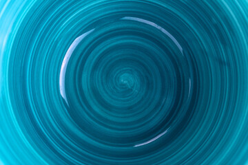 Background, ceramic plate light blue.Copy space.