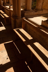 Play of light and shadow in Collegial Notre Dame, Beaune