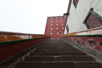 steps in an ancient temple, Chengde, Mountain Resort, north china