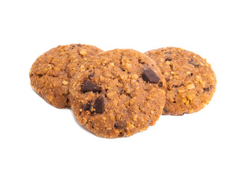 cookies with chocolate isolated