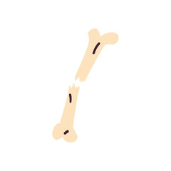 broken bone free form style icon vector design
