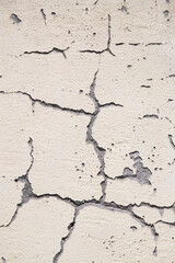 cracked concrete wall of a building