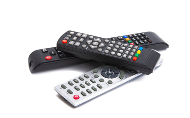 television remotes isolated