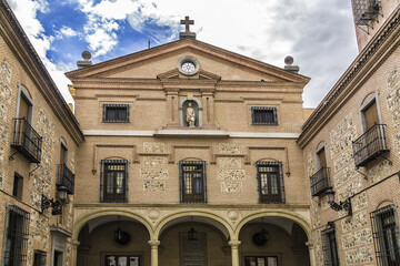 The Church of San Gines (Iglesia de San Gines de Arles) in Madrid, one of the oldest churches in that city. Church of San Gines situated on the Calle Arenal. Madrid,Spain.