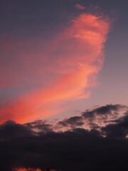 sunset in the sky
