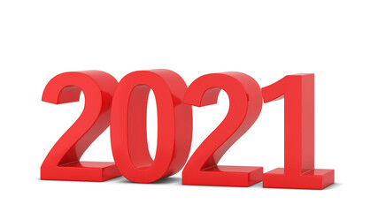 2021 text. New year sign