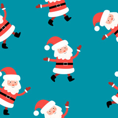 Christmas pattern with Santa Claus 