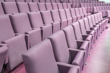 Empty cinema or theatre seats
