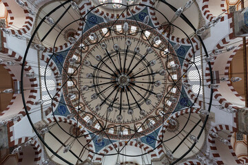 Dome of Historical Rustem Pasha Mosque in Istanbul, Turkey