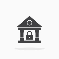 Bank closed icon.