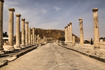 A view of the anchient city of Beit Shean in Israel