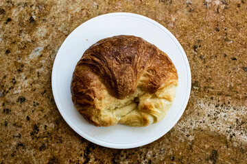 A croissant is a buttery, flaky, viennoiserie pastry of Austrian origin