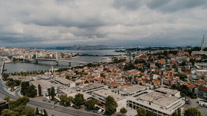 Obraz premium İstanbul Golden Horn arial view 