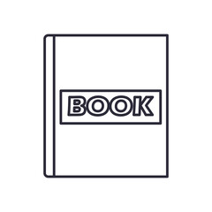 book line style icon vector design