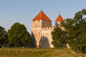 Kuressaare Castle in Saaremaa, Estonia. Sunny summer day.