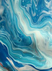 Fototapeta premium Liquid marble background Blue