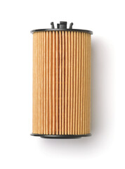 Top view of car oil filter cartridge