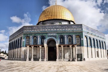 A view of the Dome of the Rock in Jerusalem