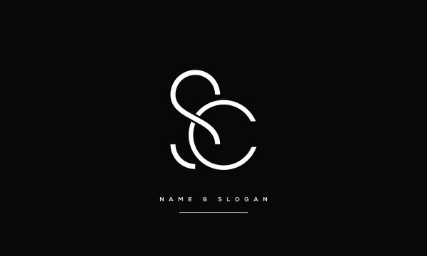 SC,CS,S ,C  Abstract Letters Logo Monogram