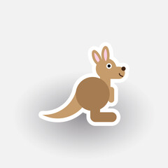 Happy Kangaroo cartoon character