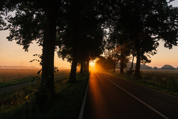 Sonnenaufgang auf die Strasse 2