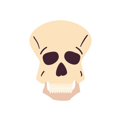 skull head free form style icon vector design