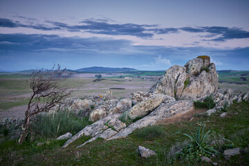 Alentejo Plains at blue hour, Castro Verde