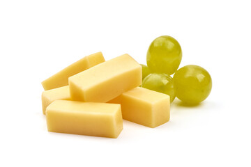 Holland cheese, isolated on white background