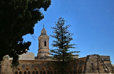 Fototapeta na wymiar The Church of Pastor Noster in Jerusalem