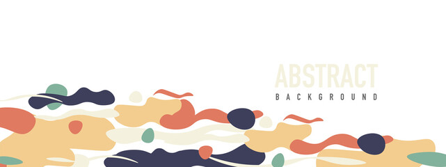 Trendy liquid style shapes abstract design, dynamic vector background for placards, brochures, posters, web landing pages, covers or banners