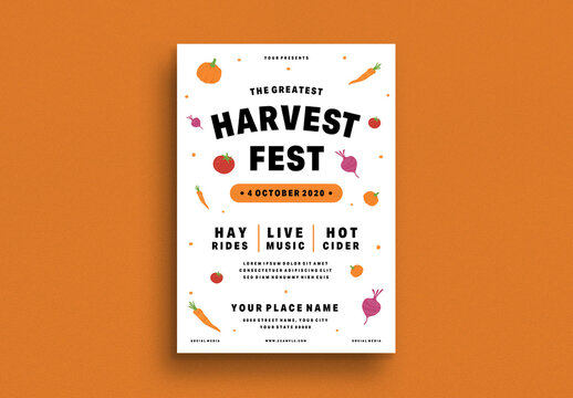 Harvest Festival Flyer Layout