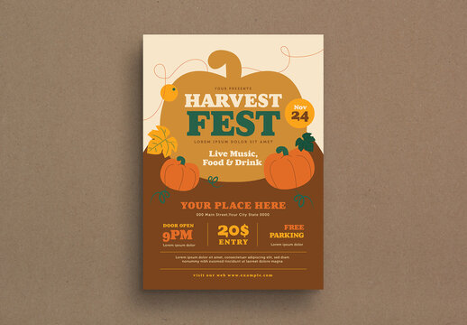 Harvest Fest Flyer Layout