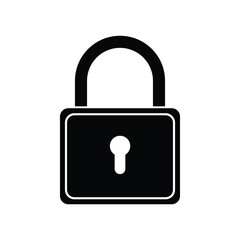 Lock icon, vector illustration