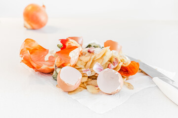 Organic cooking food waste ready to composting