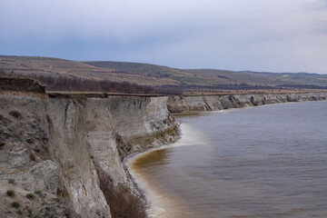 Fototapeta na wymiar Volga river canyon