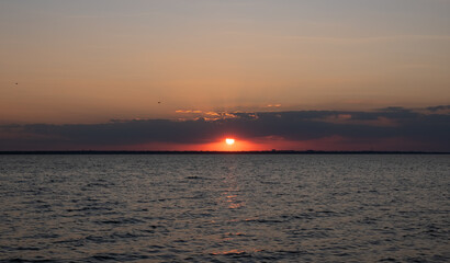 Honeymoon view over the estuary in Ukraine 2020