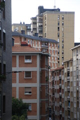 Urban view in the city of Bilbao